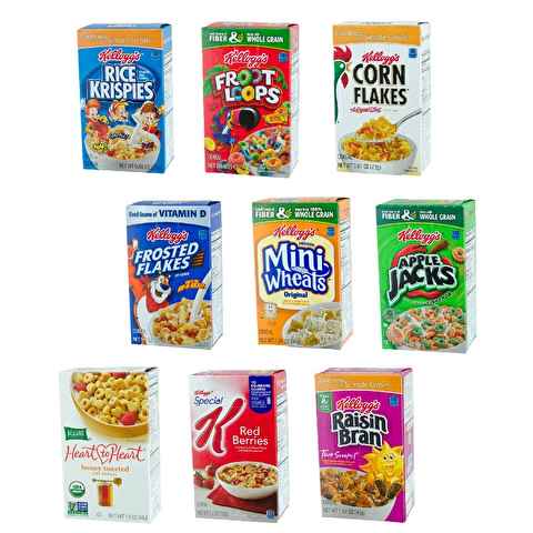 CEREAL, ASSORTED SS BOX SHELF STABLE FAMILY PACK/72/1 OZ PACKAGE