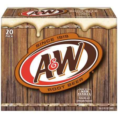 DRINK, SODA ROOT BEER A & W (24/12) (16)lbs