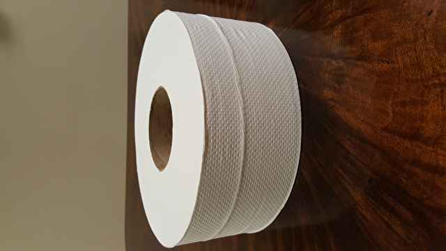 TISSUE, TOILET JUMBO ROLL 3.37"X600' N-PERF 2 PLY WHITE/12 RL CS