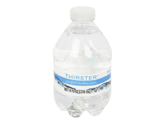 WATER, PURIFIED PLASTIC BOTTLE TWIST CAP SHELF STABLE 24/8OZ