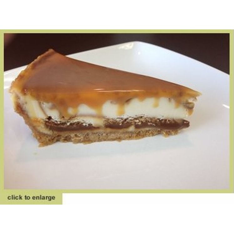 CHEESECAKE, CARAMEL SEA SALT 10" 12 SLICED BOX FROZEN CAKE (2/64 OZ)(8LBS)