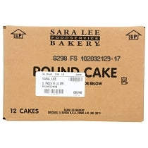 CAKE, LOAF POUND PLAIN NOT ICED 10.75" UNSLICED FOIL PAN FROZEN (12/16 OZ) (12LBS)