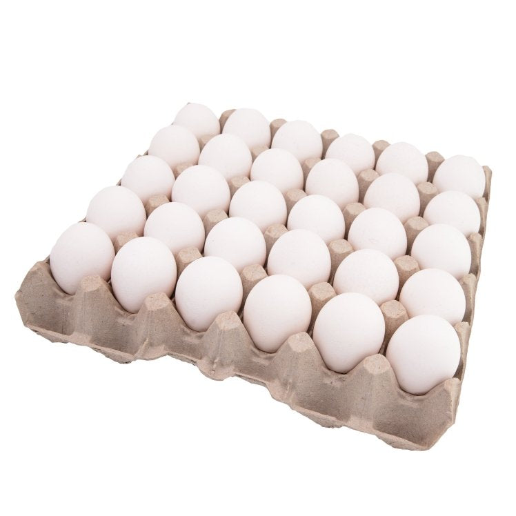 EGG, SHELL MEDIUM GRADE AA WHITE LOOSE PACK FRESH (15)dz (19.75)lbs