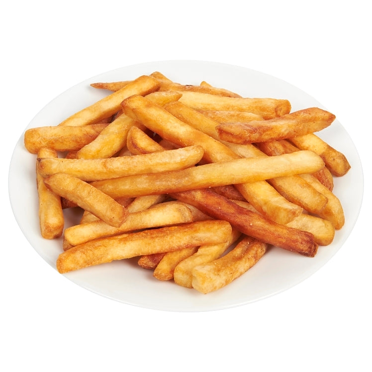 POTATO, FRENCH-FRY 1/2" STRAIGHT-CUT SKIN-ON NATURAL EXTRA-LONG FROZEN(30LB) CASE.