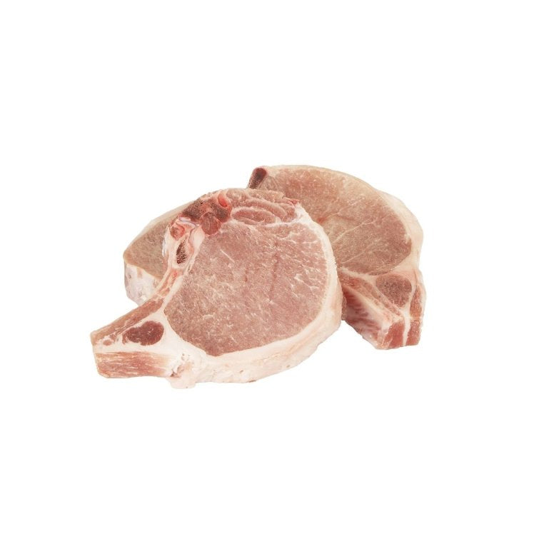 PORK, CHOP CC BONE-IN MARINATED RAW FROZEN (28/6 OZ )(10.5) CASE.