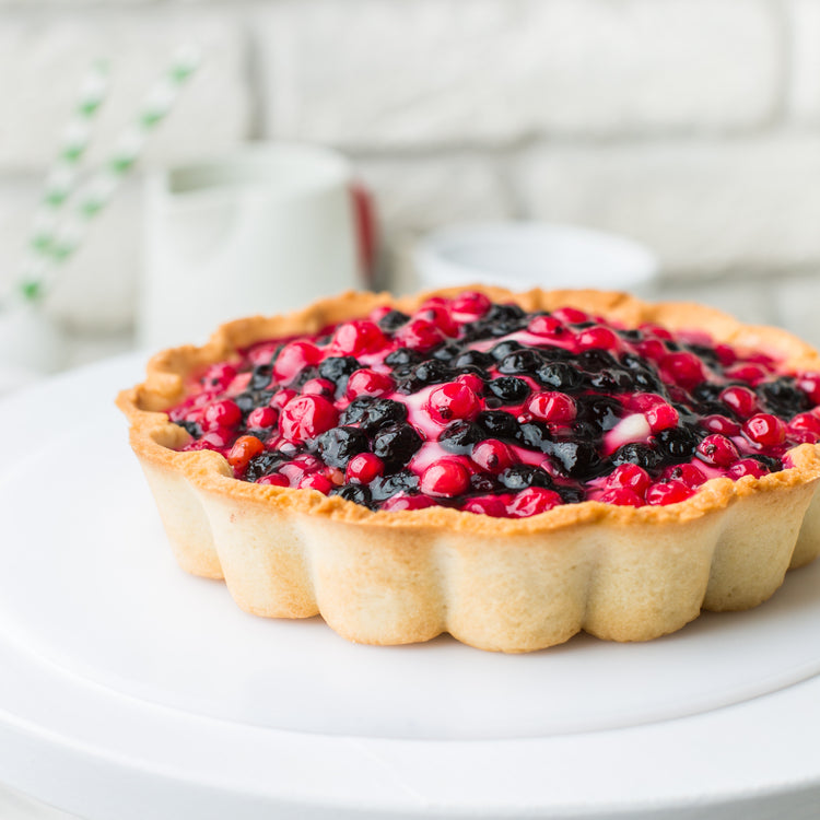 TART, BERRY TRIPLE RUSTIC 4" SS BAKED TRAY FROZEN (3/8/6.3OZ)(9.45LB) CASE.